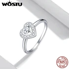 Кольцо в форме сердца, серебряное, в форме сердца