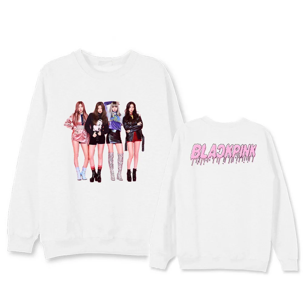 BLACKPINK Kpop толстовка с капюшоном, одежда, толстовки для женщин harajuku, розовое зимнее пальто для мужчин, хлопок, повседневная одежда с героями мультфильмов, 2019new, весна-осень