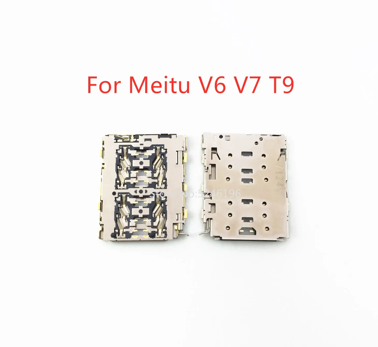 

2-10pcs For Meitu V6 V7 T9 Sim Card Reader Tray Micro SD Memory Card Holder Slot Flex Cable Original Repair Parts