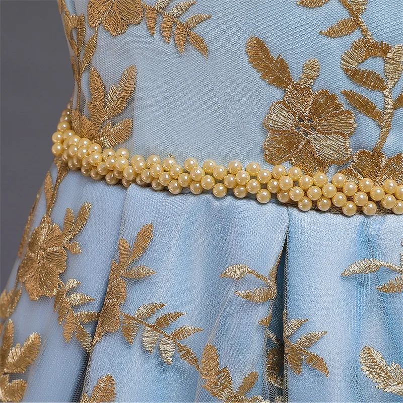 Элегантное платье принцессы для маленьких девочек возрастом от 4 до 10 лет платья