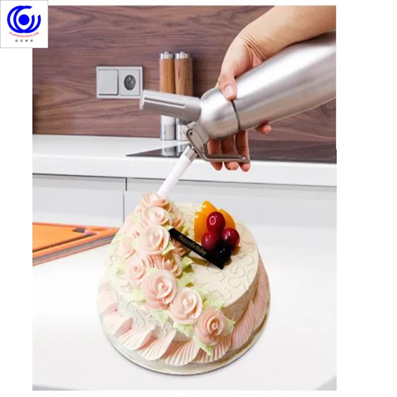 Алюминиевый пистолет для вспенивания крема диспенсер свежих цветов с