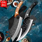 Кованый походный обвалочный нож 5Cr1, 5, кухонные ножи из нержавеющей стали, для филетирования рыбы, для сербского шеф-повара, мясника, нож, чехол