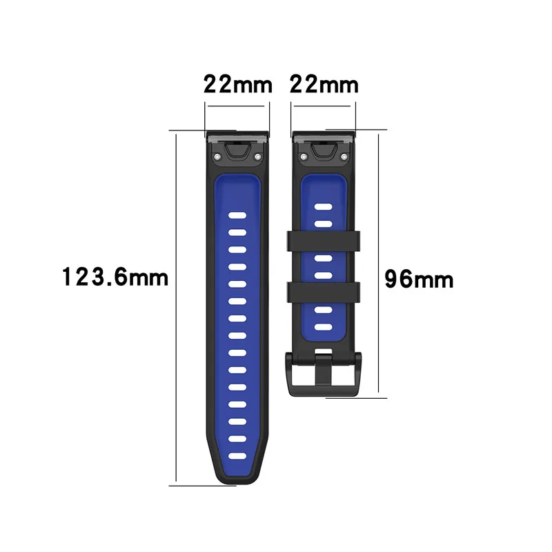 26/22/20mm Silicone Band For Garmin Fenix 7 7S 7X 6 6S 6X Pro 5 5X 5S Plus 3HR 935 Watch Strap Fenix6 Fenix5 Watch Easyfit Wrist