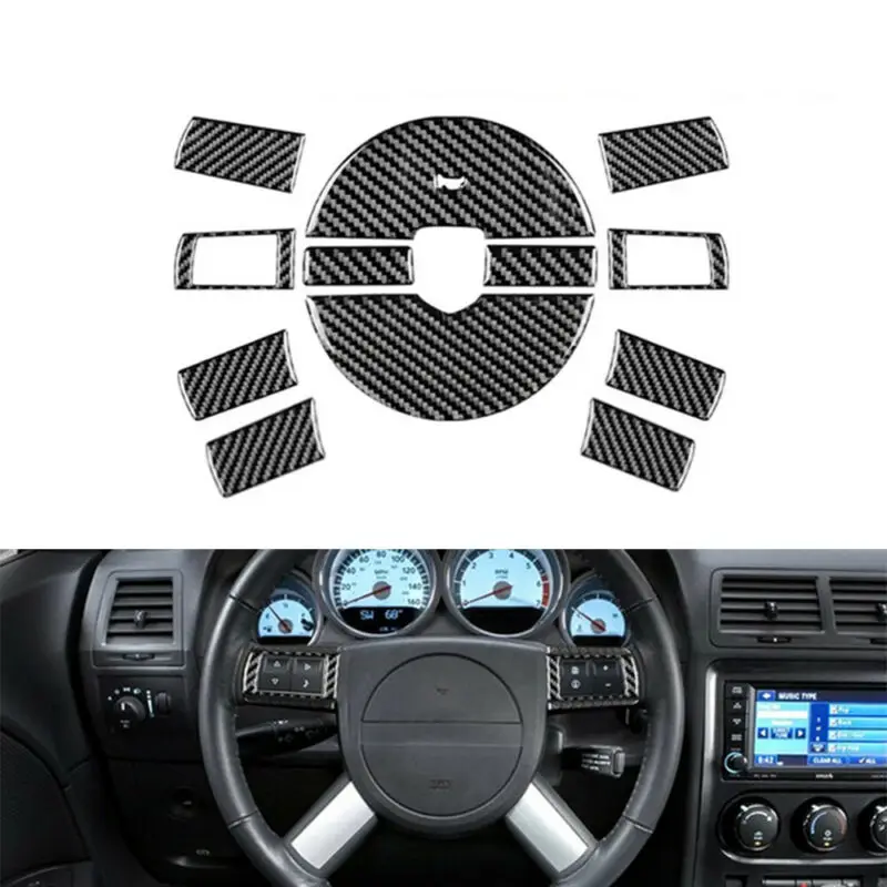 12 шт./компл. для Dodge Challenger 2008-2010 углеродного волокна наклейки на автомобиль