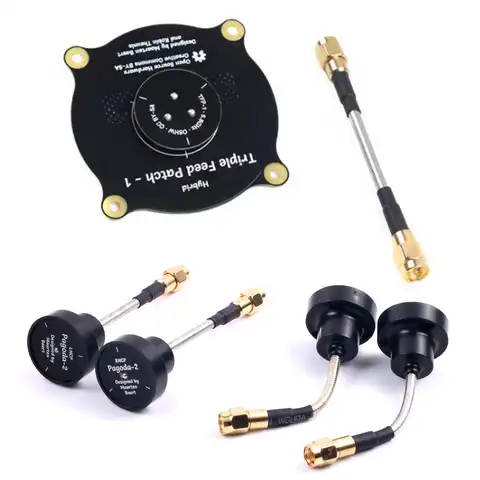 Triple feed patch pagoda array fpv antenna - купить недорого | AliExpress