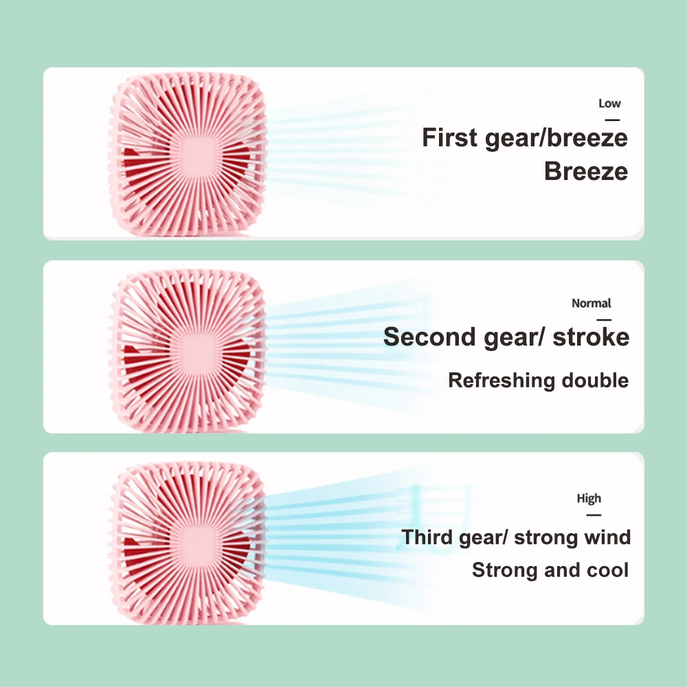 Летний кулер портативный вентилятор ручной USB перезаряжаемый Мини Складной для