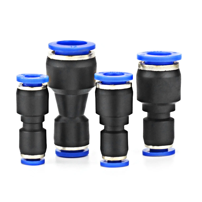 

Pneumatic reducer connector PG 4 / 6 / 8 / 10 / 12mm, quick installation, air pipe installation adapter