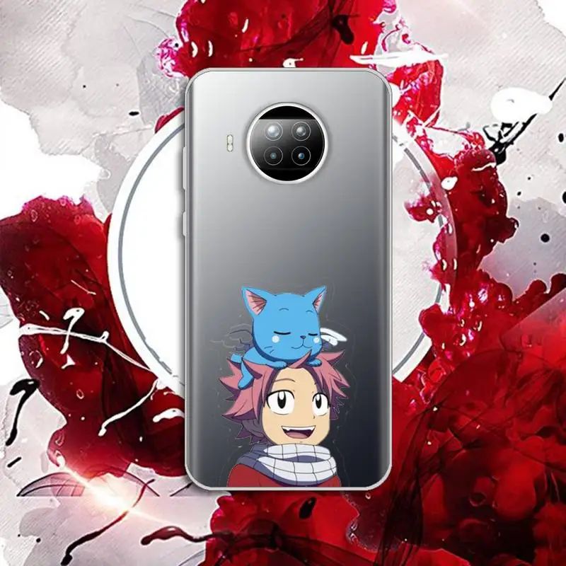 

Fairy Tail anime manga luxury high quality shell Phone Case Transparent for Xiaomi Redmi note 10 t 8 9 pro lite 11