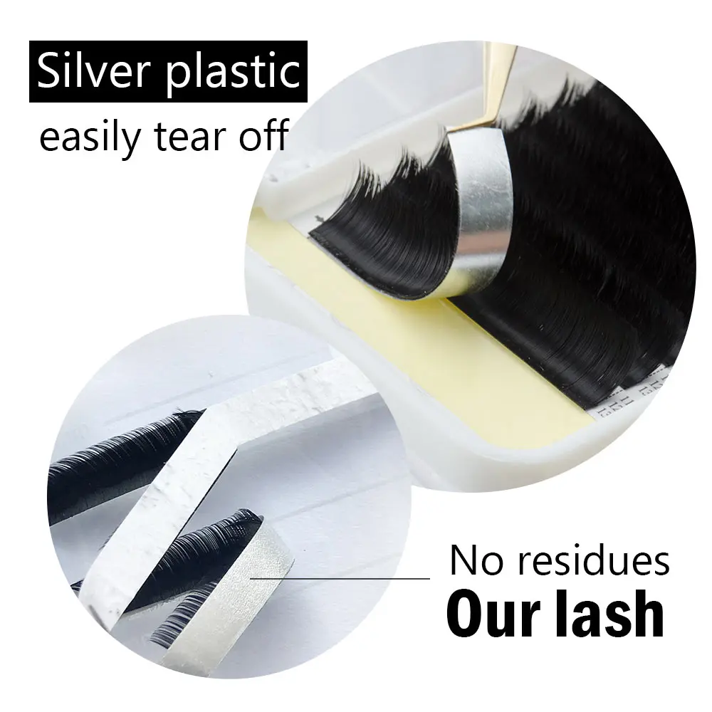 Накладные ресницы LAGEE 10 чехлов простые для наращивания 0 05 мм смешанные норковые