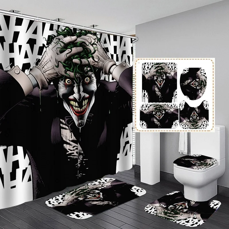 Занавески для душа в ванную спальню окно настенный клоун-убийца Джокера шутливые
