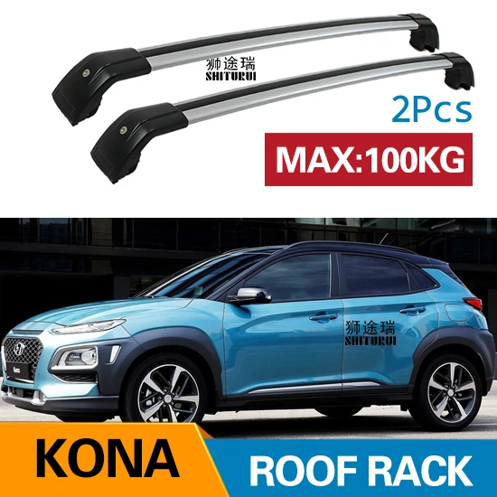Кровельные рейки для HYUNDAI KONA /KONA EV 2017 2018 2019 2020 2 шт. боковые из алюминиевого сплава