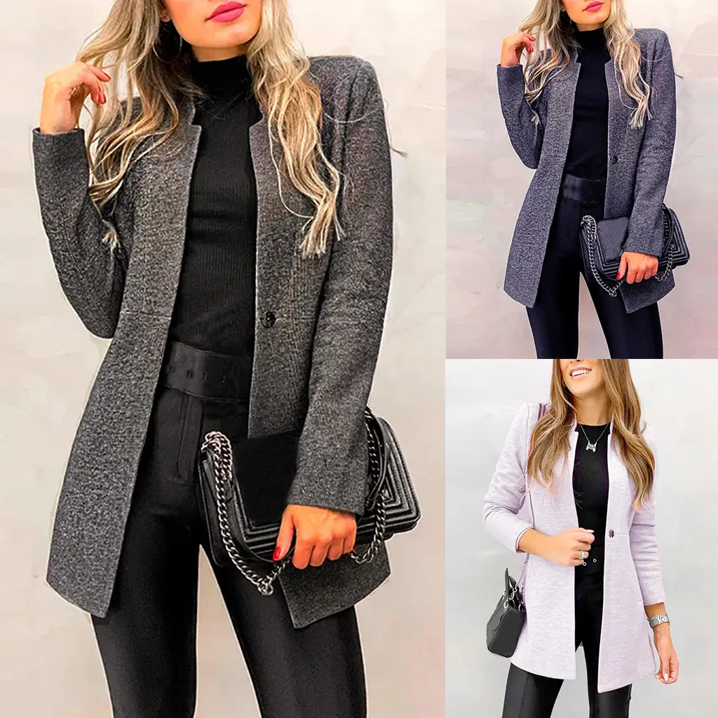 SAGACE женское тонкое шерстяное пальто однотонное женская верхняя одежда