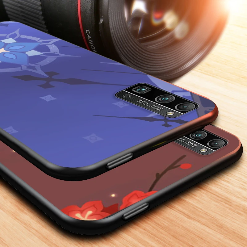 Ударопрочный чехол Genshin для Huawei Honor 50 30 20 10 V30 V20 X10 10X Lite Pro Искусственный Мягкий