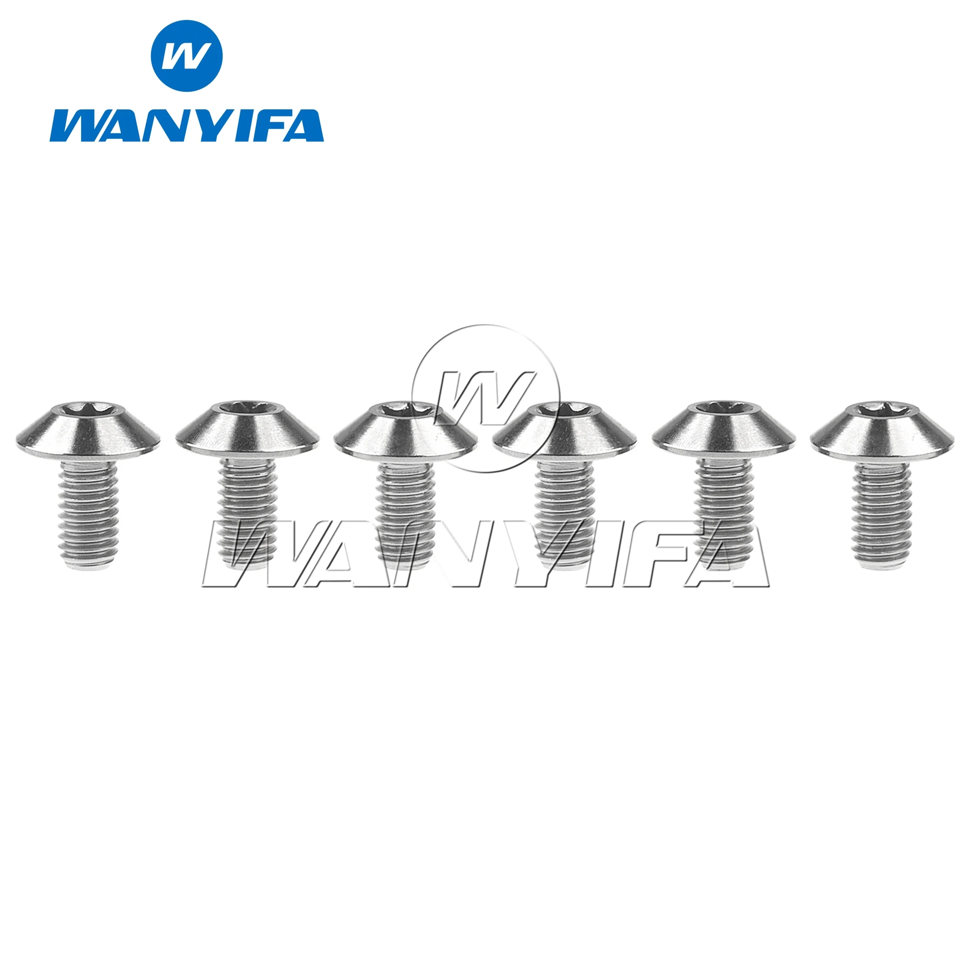 

Титановый болт Wanyifa M6x12 15 20 мм T30 Torx, велосипедные болты с головкой, винты, 6 шт./лот