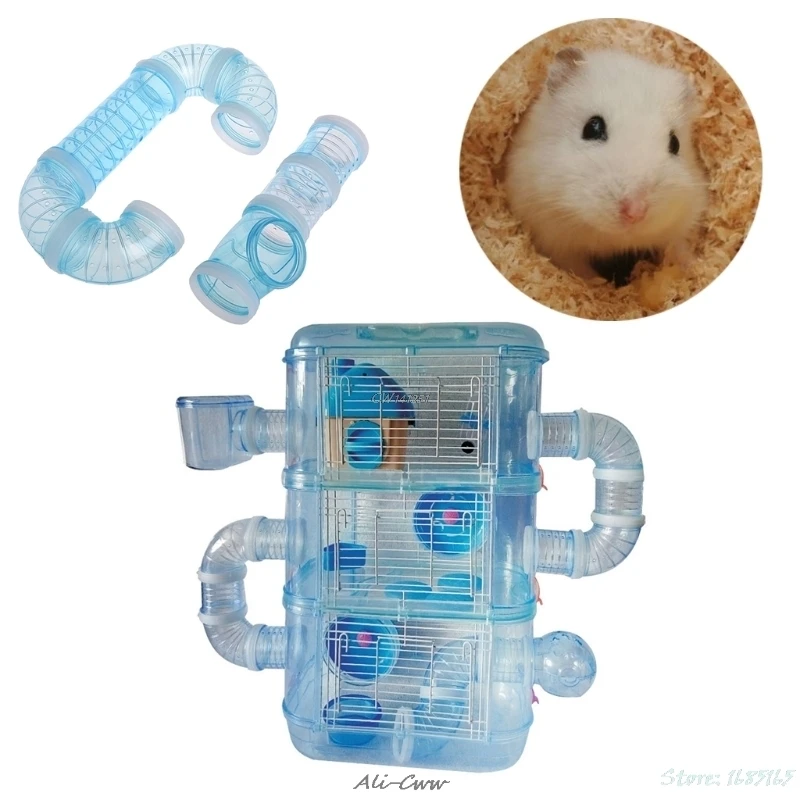 

1Set Hamster External DIY Pipeline Tunnel Fittings Tube Exercise Cage Accessories DropShip