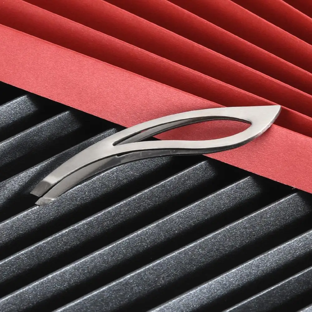 Зажим для бровей из нержавеющей стали с длинным отверстием ремонта косая красота