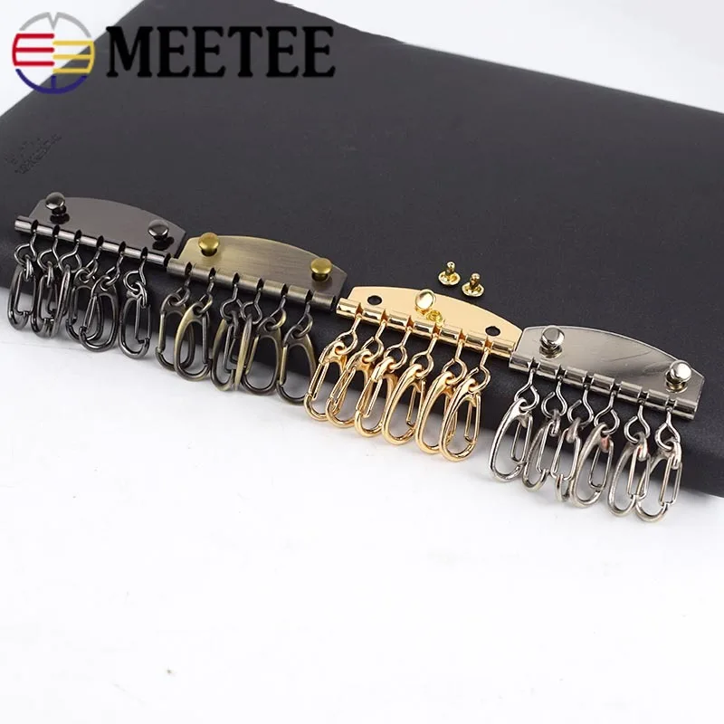 4 шт. 6 крючков металлические кольца держатели для ключей|Пряжки и крючки| |