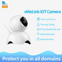 ewelink iot smart hd ip camera app remote control camera work in darkness support video recorded to tf card