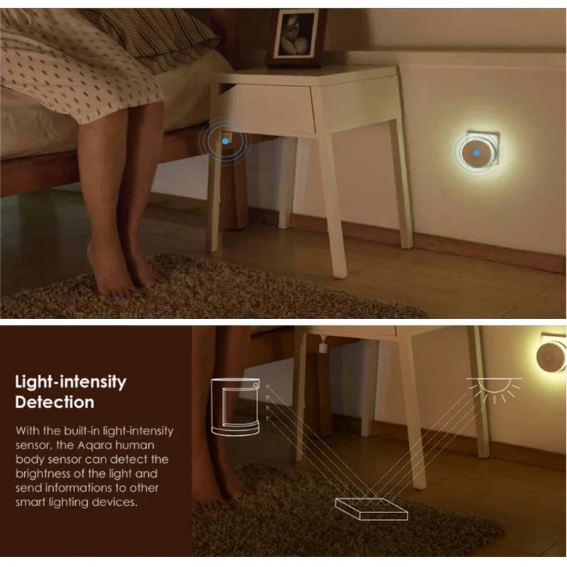 Датчик человеческого тела Xiaomi Aqara ZigBee умный датчик движения беспроводное