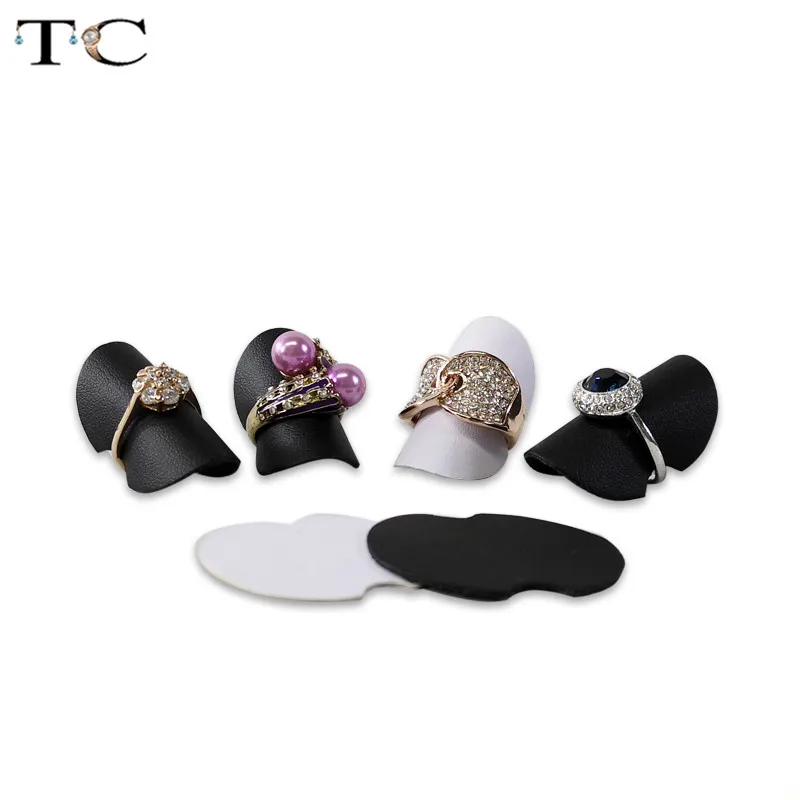 Высокое качество PU ювелирные изделия кольцо держатель кольца Организатор лист