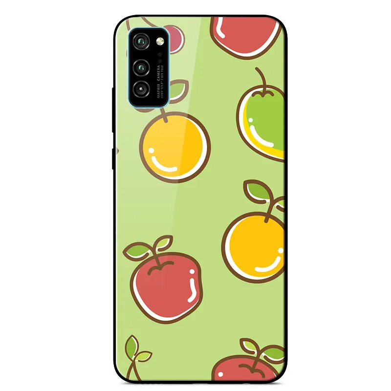 

Silicone Case For Honor View 30 Mirror Painted High Quality Tempered Glass Shockproof Back Cover For Honor View 30 Phone Cases