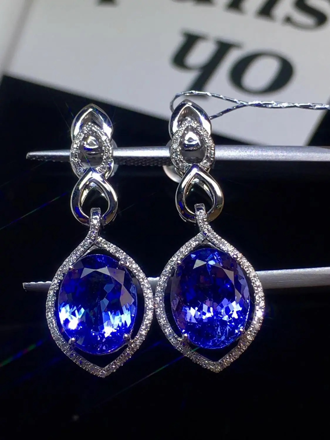 Настоящие хорошие драгоценности чистый 18 K Белый Золотой AU750 100% натуральный