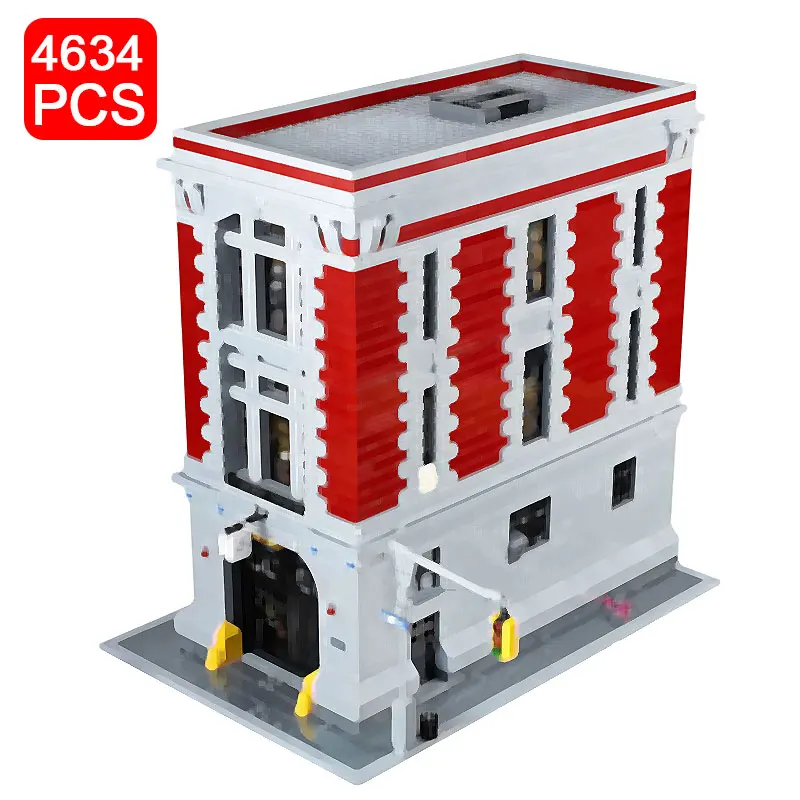 

4634Pcs 83001 16001 Ghost busters Firehouse Headquarters Building Blocks Bricks Kit Compatible 75827 Kid Christmas Gifts