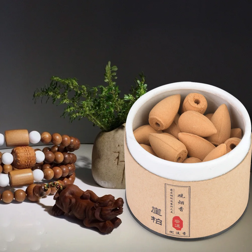 

Short Back-flow Smoke Flow Fragrant Grain Sandalwood for Domestic Interior Use Back-flow Incense Cone