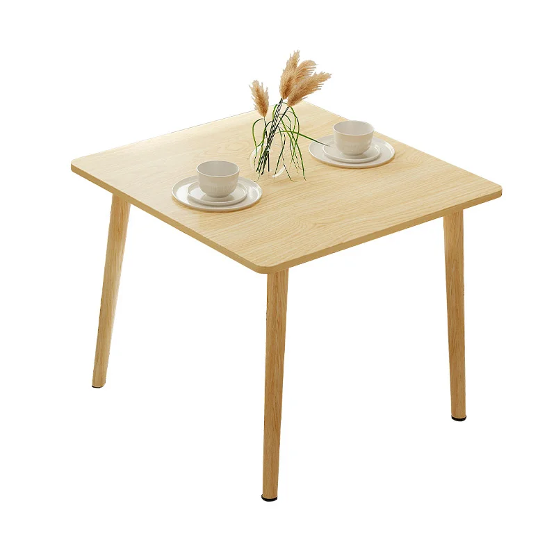 

Набор обеденного стола, маленькая домашняя прямоугольная сочетание стульев, современная простая мебель с ножками из массива дерева