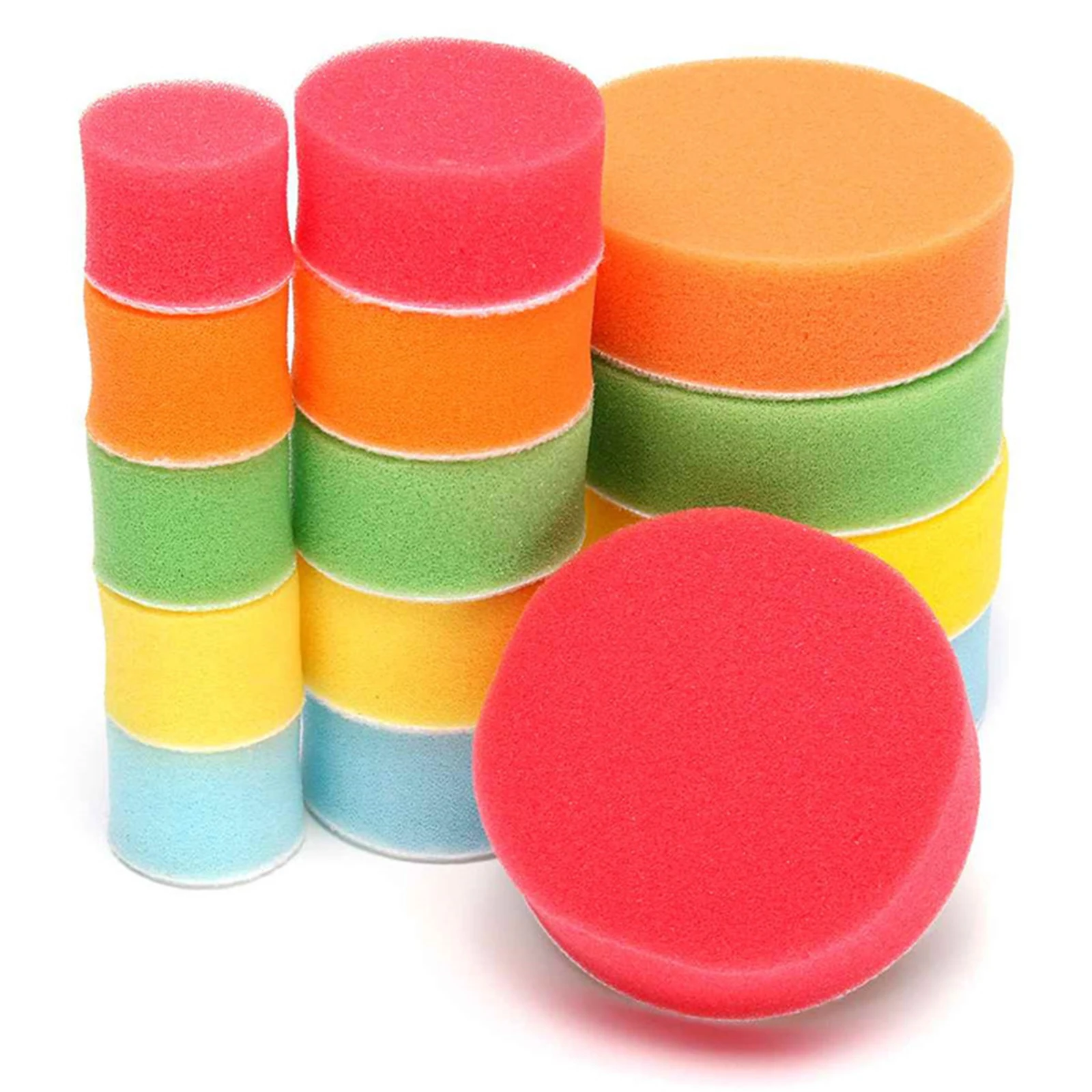 

29pcs Car Foam Drill Polishing Pad Kit 1.2/2/3 Inch Buffing Pads, Sponge Set M14 Drill Adapter Power Tool Car Cleaning Tools