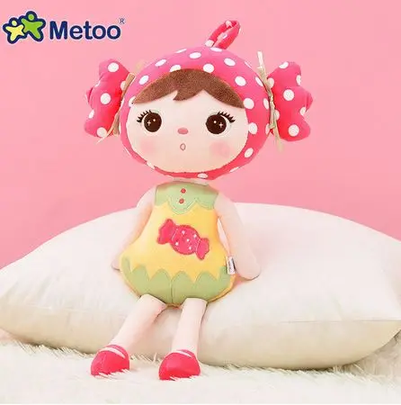 Candy Metoo кукла Анджела 50 см kawaii Плюшевые игрушки в виде животных с плюшевой набивкой детские игрушки из мультфильмов, подарок на день рождения коала "Панда" Олень "Божья коровка клубника - Цвет: Candy