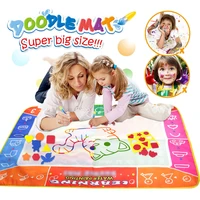 12090cm funny magic water drawing coloring book doodle mat with 4 magic pen painting drawing board for kids toys birthday gift