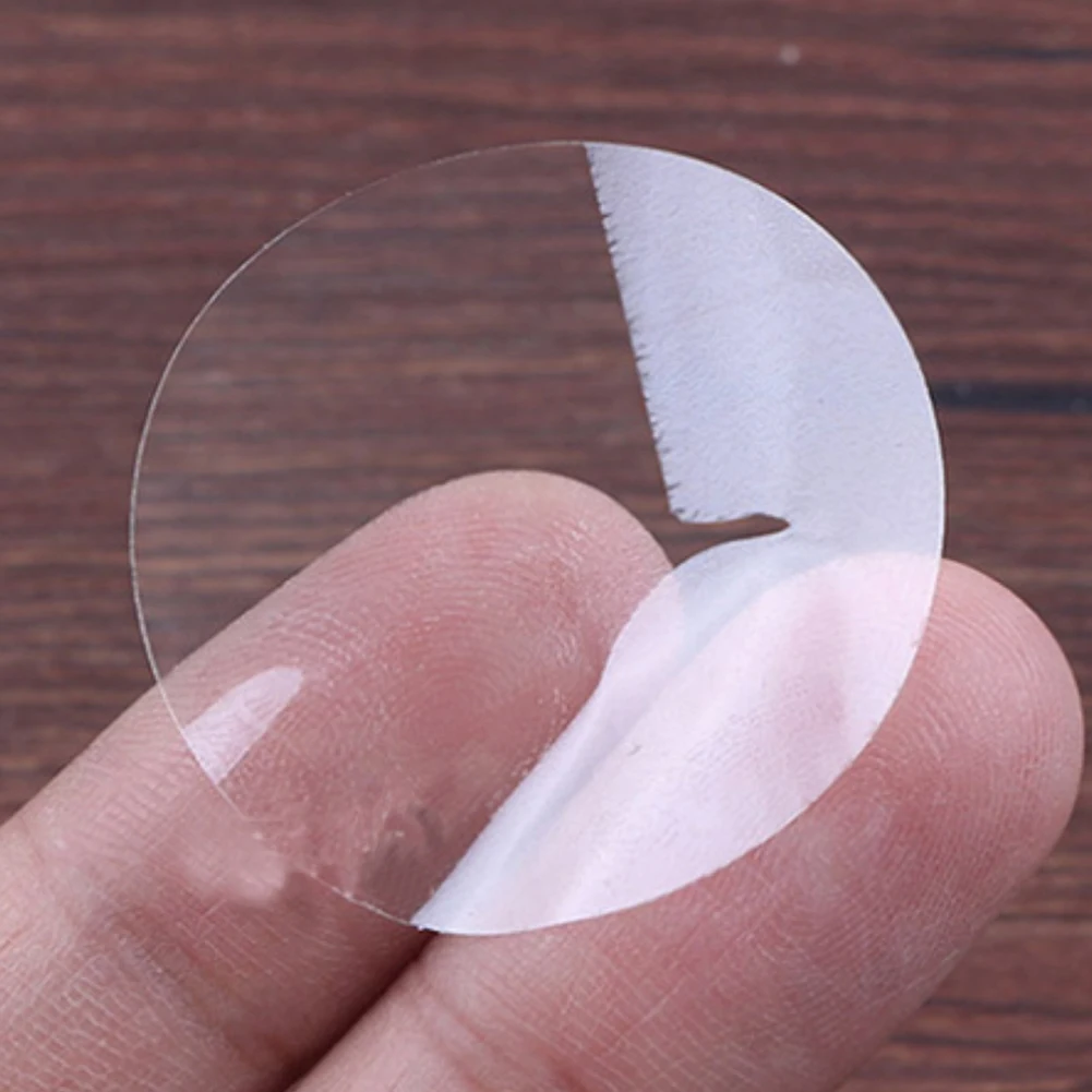 

500 Pcs/Roll Round PVC Clear Sticker Scrapbooking 1 Inch for Package Seal Labels Sticker Package stationery sticker