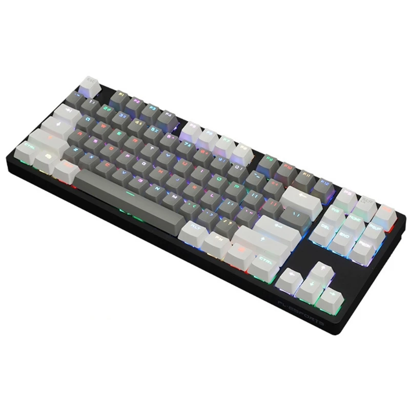 

Mini Keycap Wired Bluetooth Wireless Dual Mode 87 Key RGB Mechanical Keyboard keycap Kailh BOX Switch For Phone Tablet Keycap