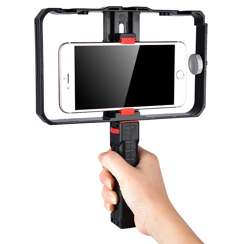 yelangu pro smartphone video rig filmmaking case phone video stabilizer grip mount for iphone xs max xr x 8 plus samsung huawei free global shipping