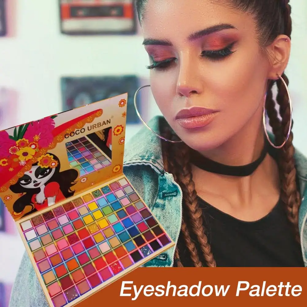 

88 Colors Rainbow Eyeshadow Palette Glitter Eyeshadows Tray Composed of Matte Shimmer and Glitter Eye Shadow