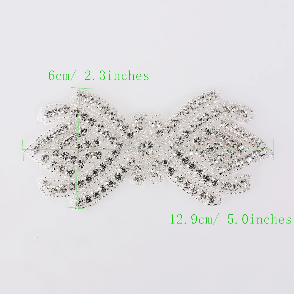 Стразы с серебристыми бусинами Cusack аппликация для свадебного платья сумки