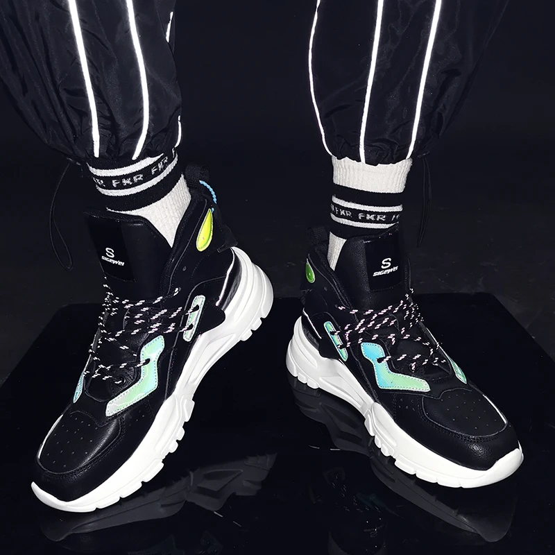 

New Arrival Training Shoes For Men High Top Leather Mens Designer Shoes Comfortable Men Outdoor Running Shoes Jogging Sneakers