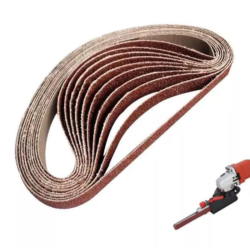 wenxing 50pcs 15x452mm sanding belt 60100120240400600 grit for m10 sander adapter polishing machine abrasive tools free global shipping