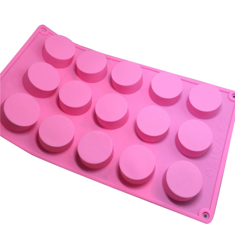 15-полости силиконовые формы круглый кулон покрытый Форма Fondant (сахарная) форма