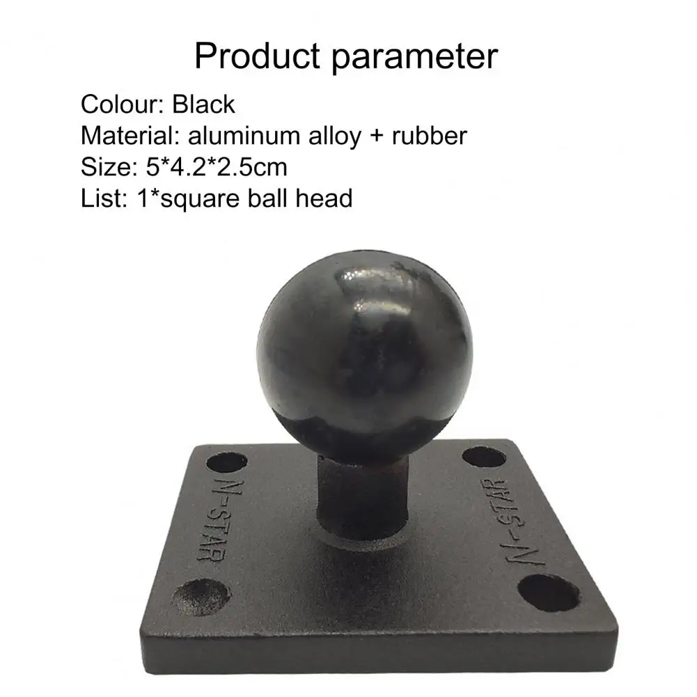

Bracket Ball Head Square Base Wide Application Aluminum Alloy Strong Round Ball Head for Cameras