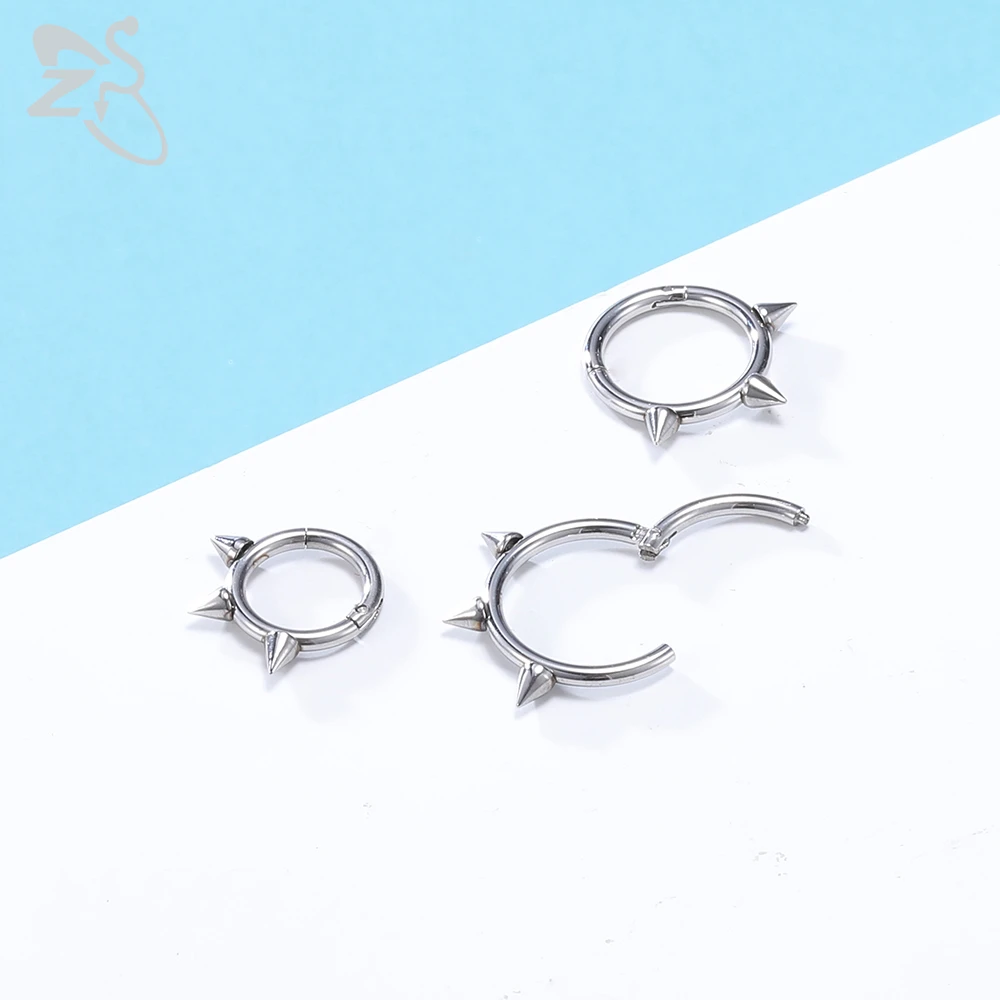 Кольцо для пирсинга в стиле панк ZS 1 шт. кольцо носа из нержавеющей стали мужчин