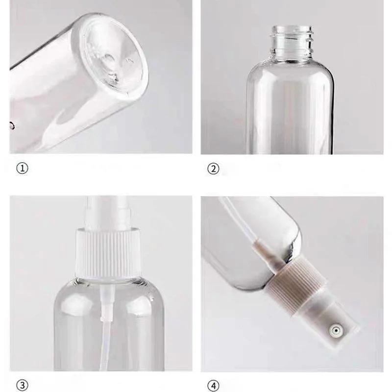 

Refillable Spray Bottles Travel Transparent Plastic Perfume Bottle Atomizer Mini Empty Cosmetic Containers 10ml 30ml 50ml 100ml