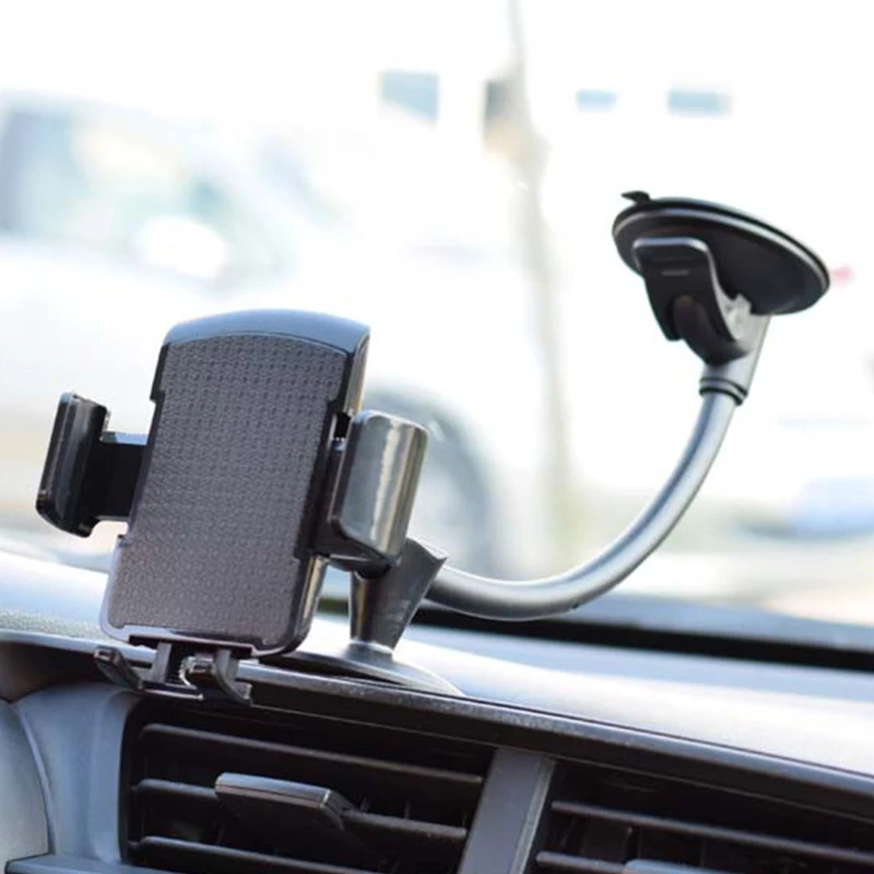 

Universal Long Arm Windshield mobile Cellphone Car Mount Bracket Holder for your mobile phone Stand for iPhone GPS MP4