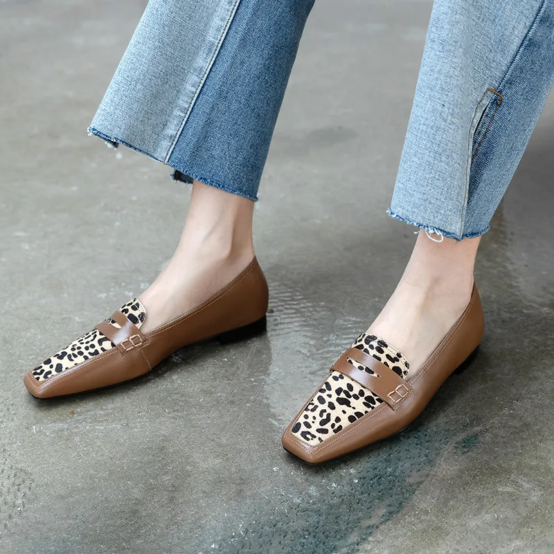 Женские туфли лодочки из воловьей кожи FEDONAS черные повседневные рабочие без