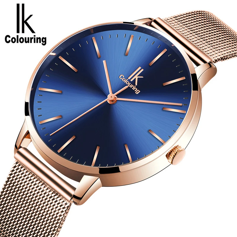 

IK Colouring Ladies Watch for Women Quartz Watches Stainless Steel Clock Female Relogio Feminino Luxury