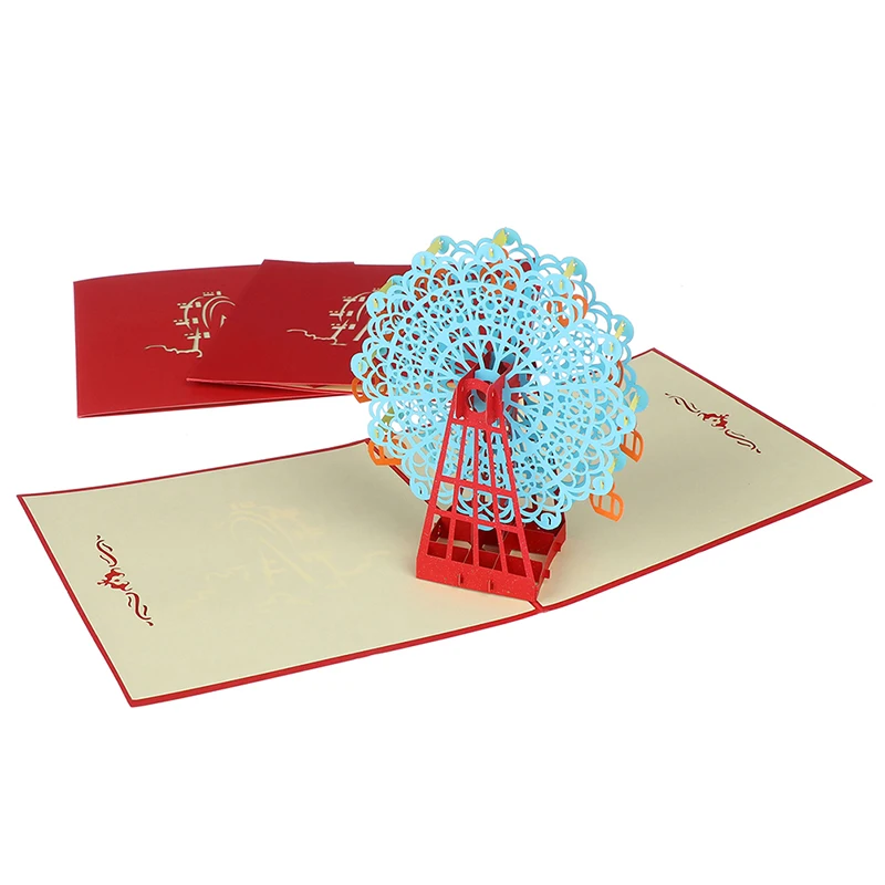 3D лазерная резка почтовые открытки День рождения Святого Валентина