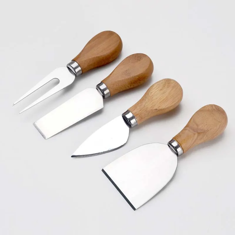 

4pcs/set Cheese Tools Stainless Steel Cheese Slicer Cheese Cutter Butter Knife Pizza Sandwich Shovel Kitchen Baking Tool