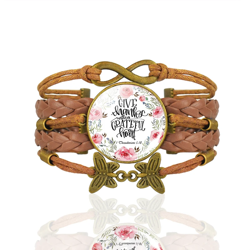 Браслет с изображением Библии версии религиозные украшения стеклянный кабошон