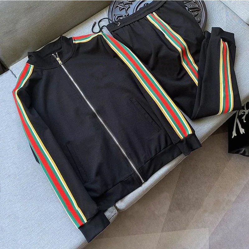 

Autumn Clothes New Men's Sets Sportswear Zipper Jacket American Sports Suit Men clothing Two-piece Suits Fashion Men Tracksuit